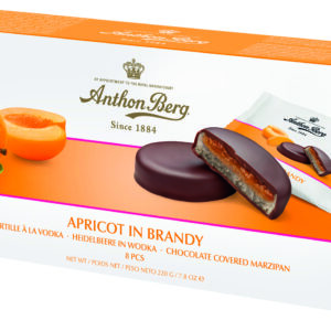 Anthon Berg apricot in brandy marzipan in dark chocolate