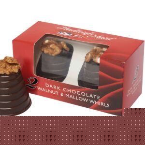 Dark chocolate walnut & vanilla mallow whirls twin pack