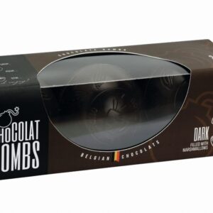Trio of dark chocolate bomb with mini marshmallows - VAT FREE