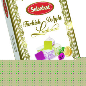Rose and lemon Turkish delight in gift box